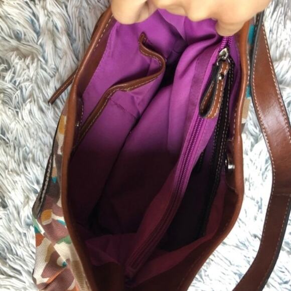 St. John’s Bay Colorful Artsy Multicolor Leopard Print Shoulder Bag Purse - Picture 7 of 8